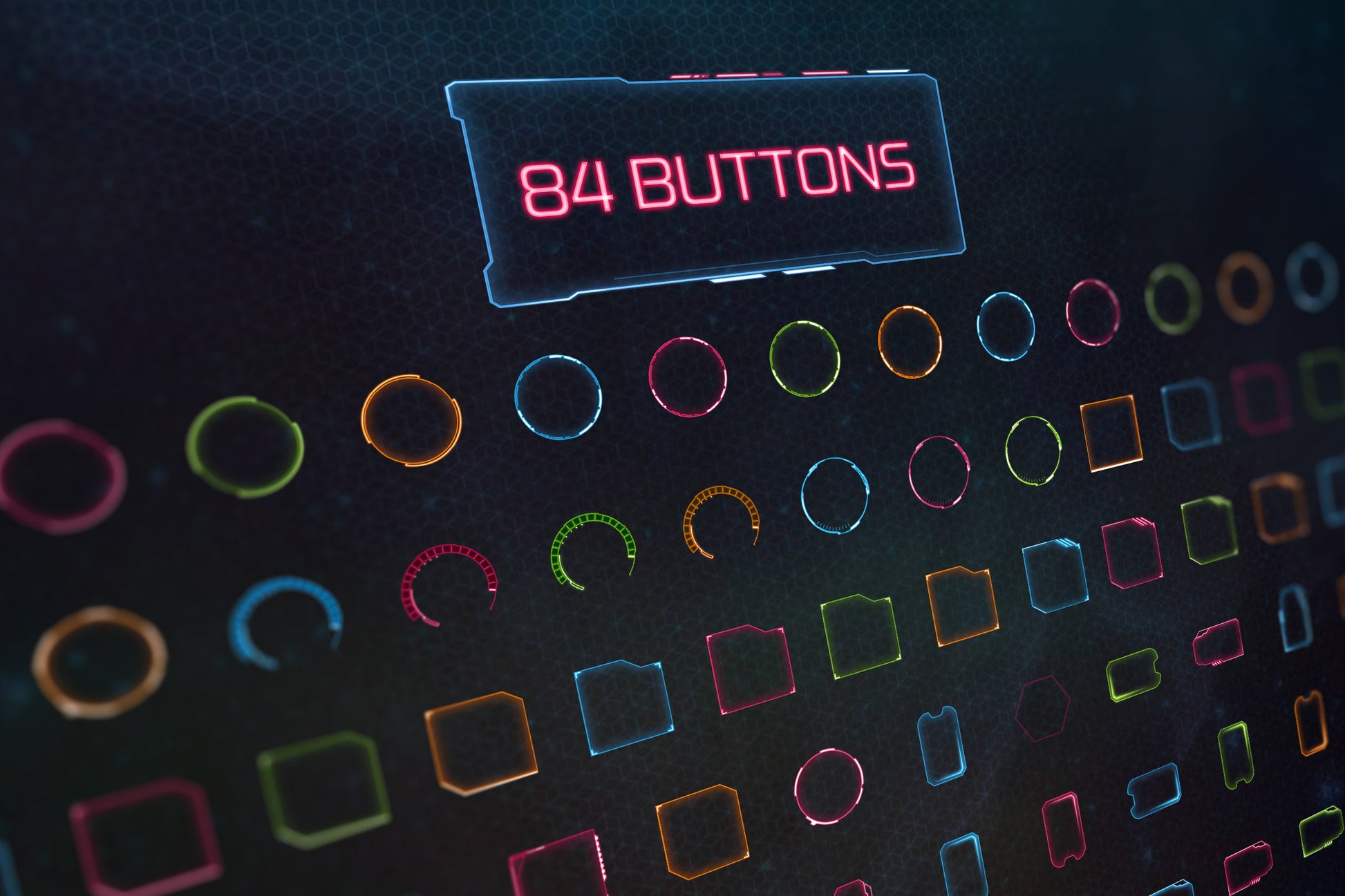 Button-Designs des Icon-Set NEO Star für den AIO CREATOR NEO