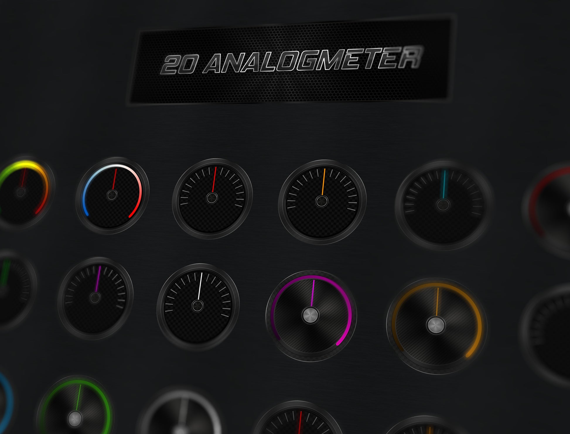 Analogmeter des Icon-Set NEO Carbon für den AIO CREATOR NEO