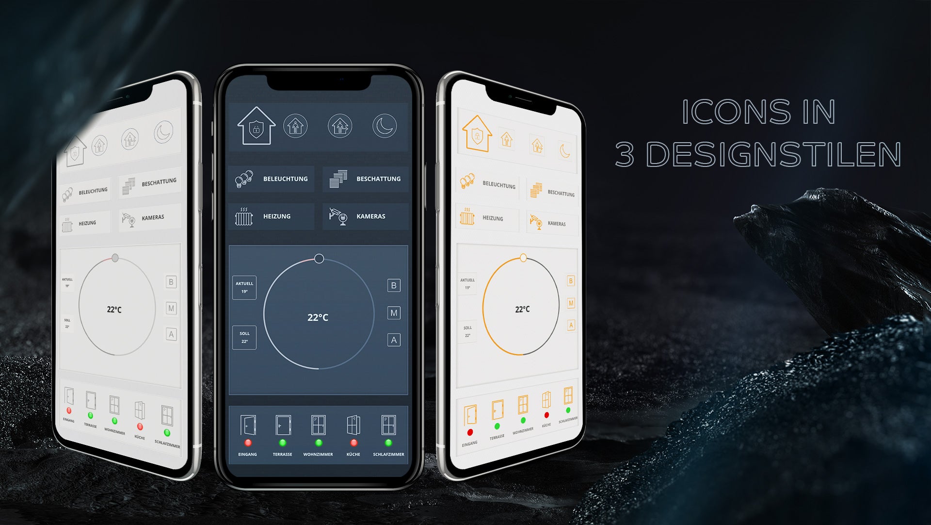 Stile  des Icon-Set IQONTROL NEO für den AIO CREATOR NEO